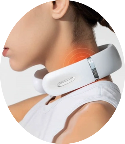 woman wearing Hilipert Portable Neck Massager